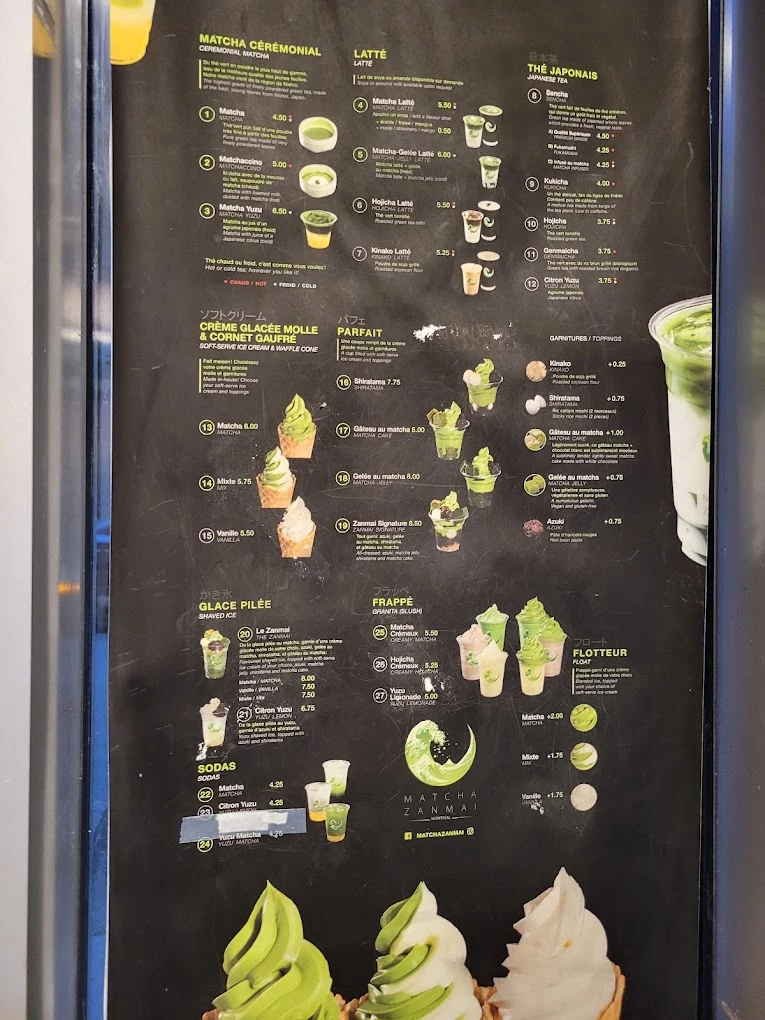 MATCHA ZANMAI menu 6