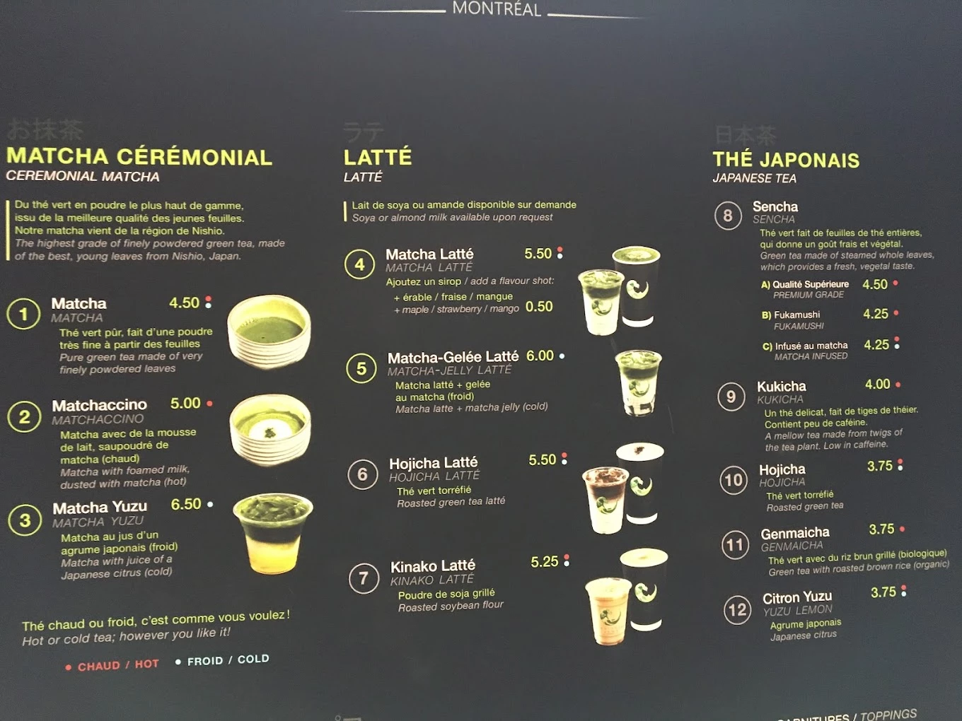 MATCHA ZANMAI menu 5